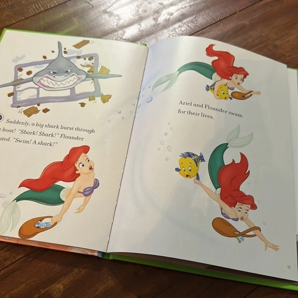 LeapFrog Tag Disney Princess Adventures Under the Sea Ariel LeapReader Book